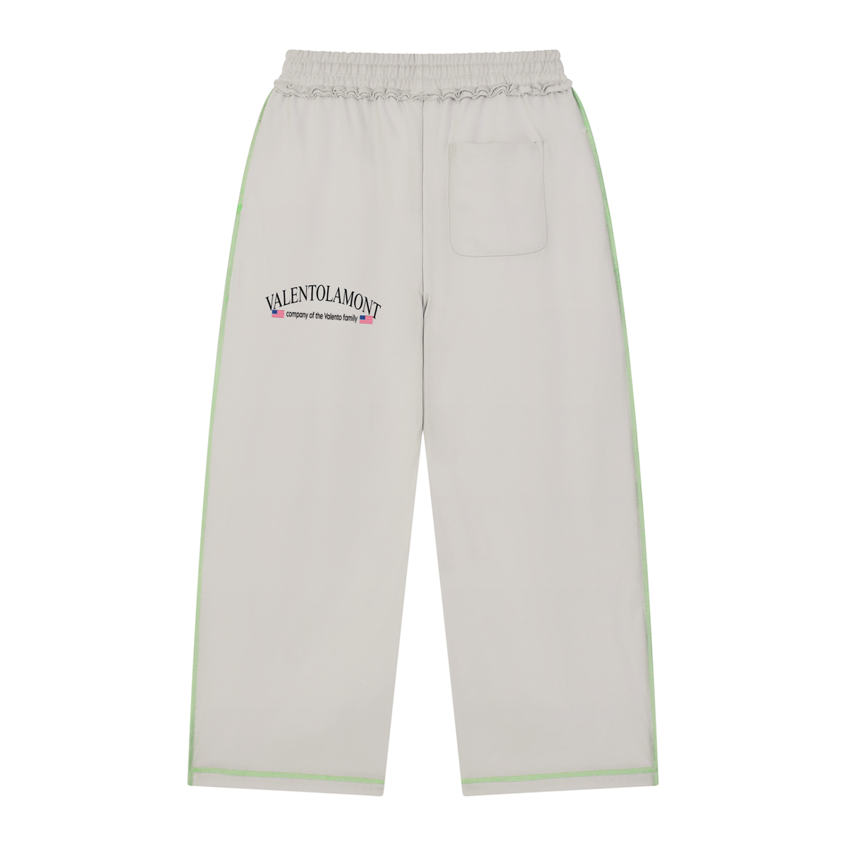 V Raw Edge Topstitch Sweatpants