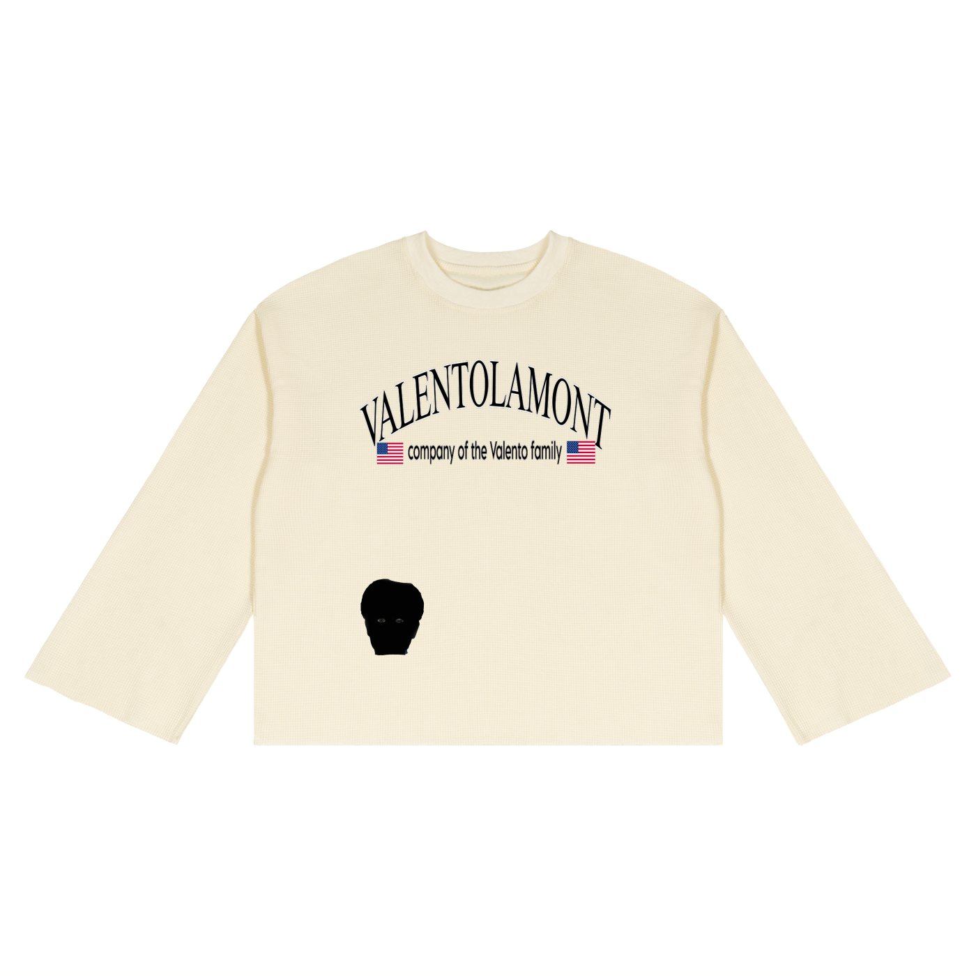 V Waffle Raw Edge T-Shirt