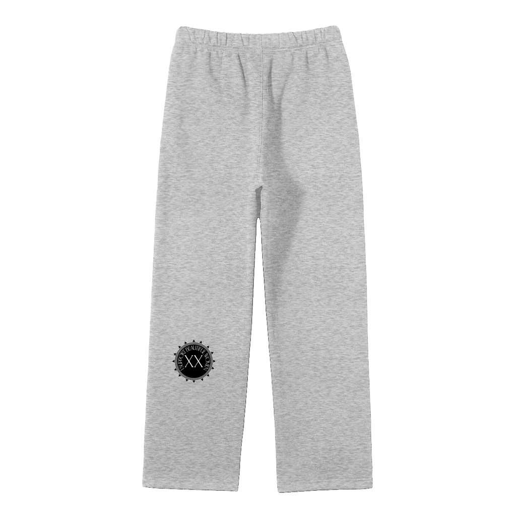 Unisex Solid Color Fleece Straight Leg Pants