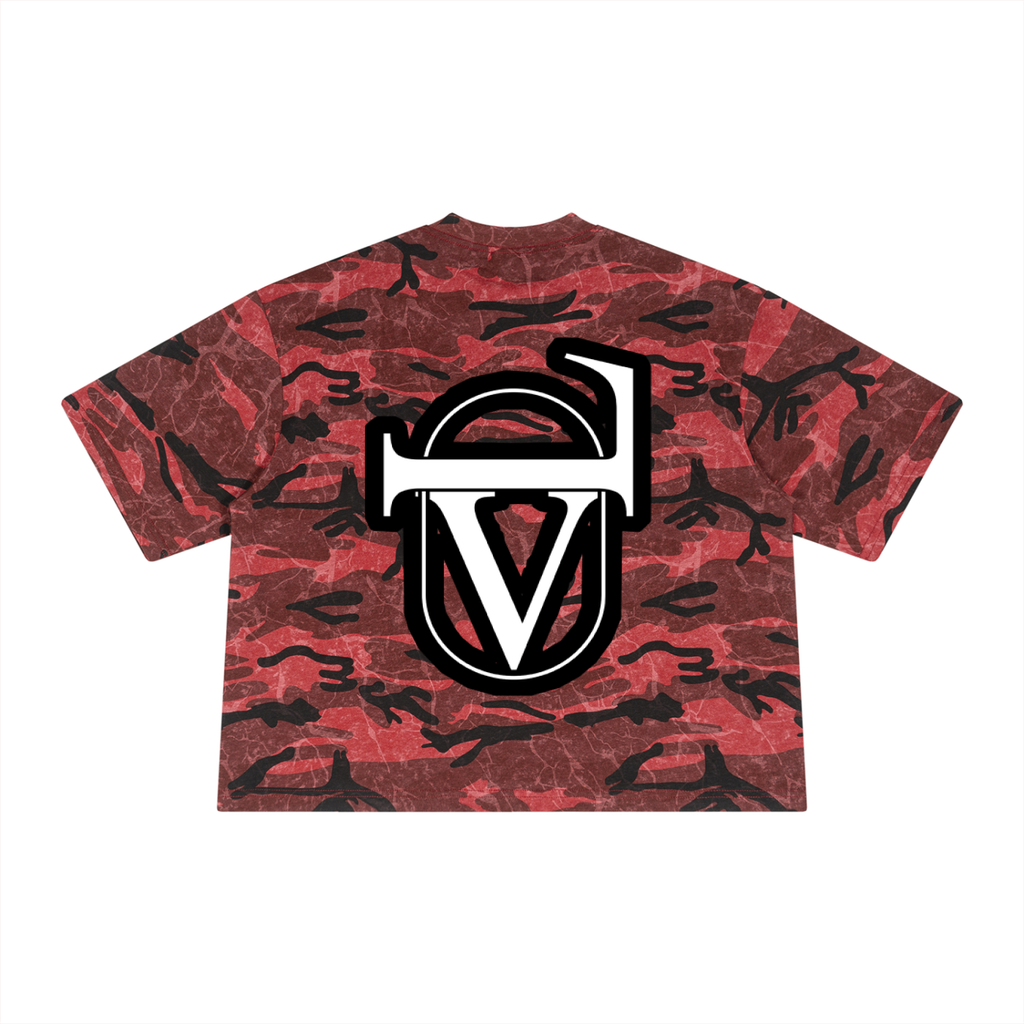 Unisex Boxy Camo Print T-Shirt