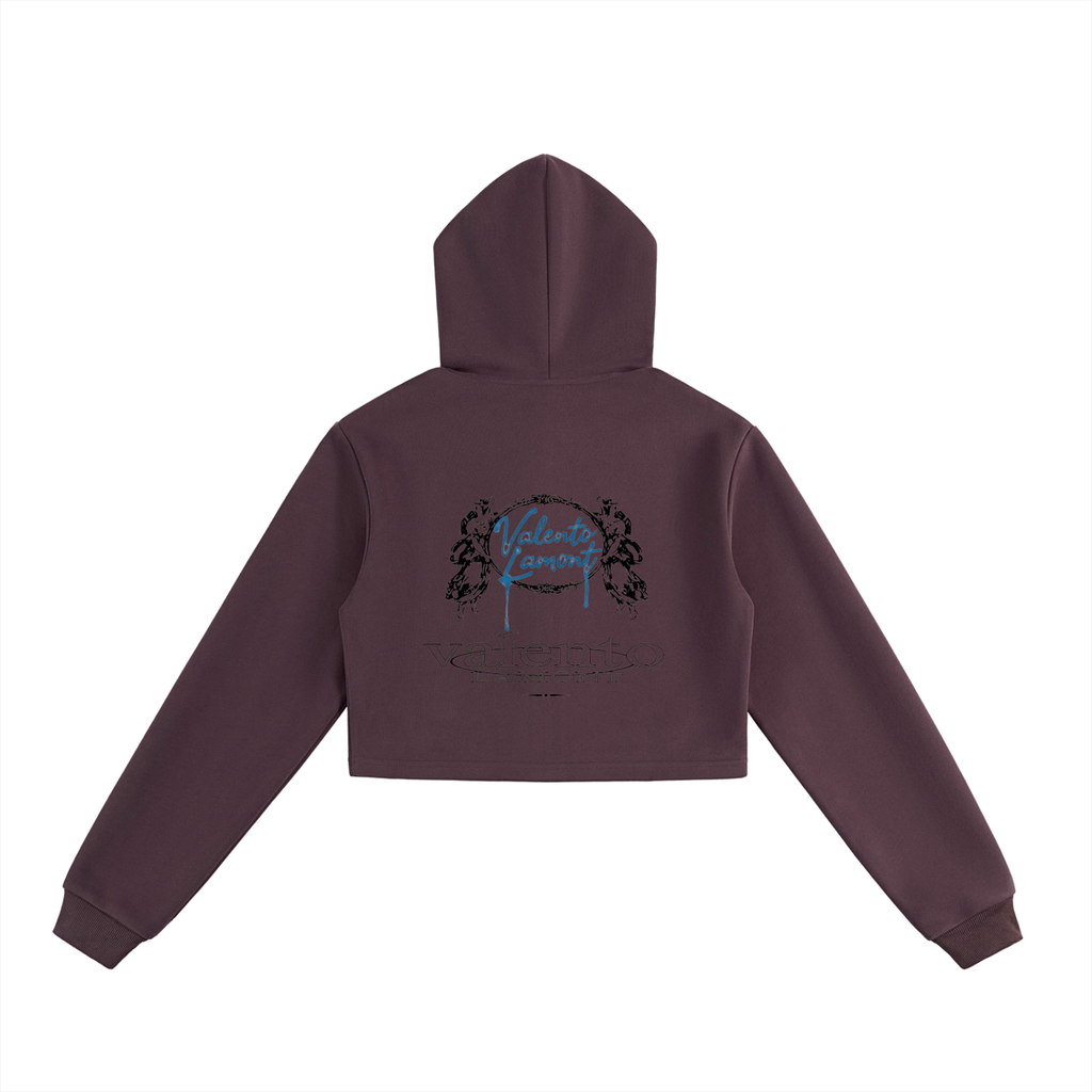 Essential Cropped Zip-Up Hoodie