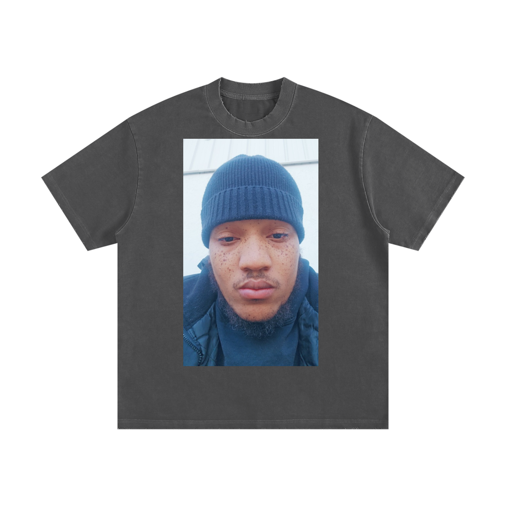 Heavyweight Vintage Washed Frayed T-Shirt