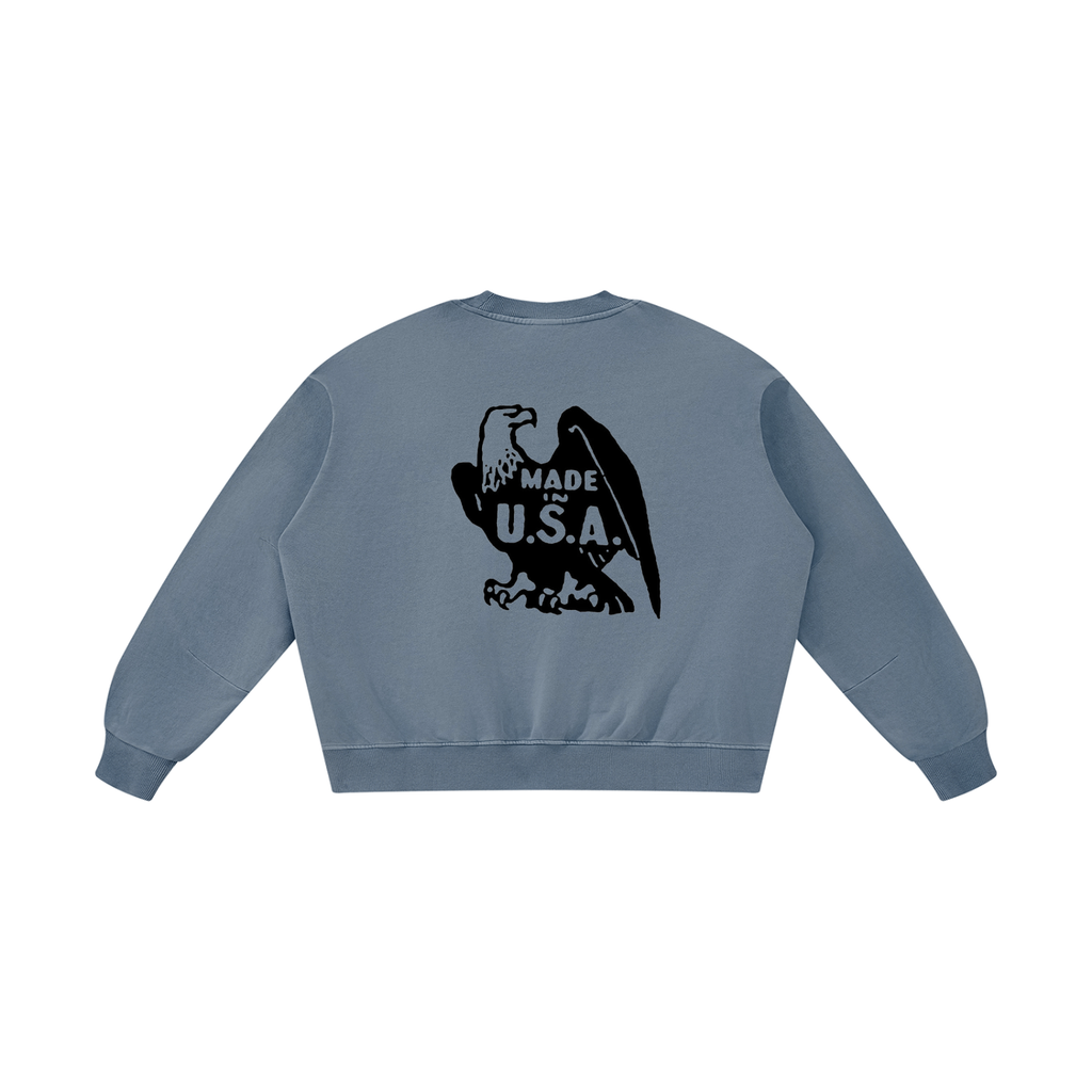 Unisex Boxy Vintage Washed Sweatshirt