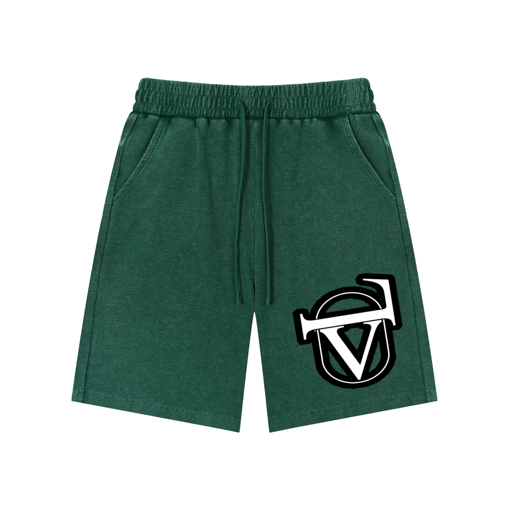 Mineral Wash Waffle Knit Shorts