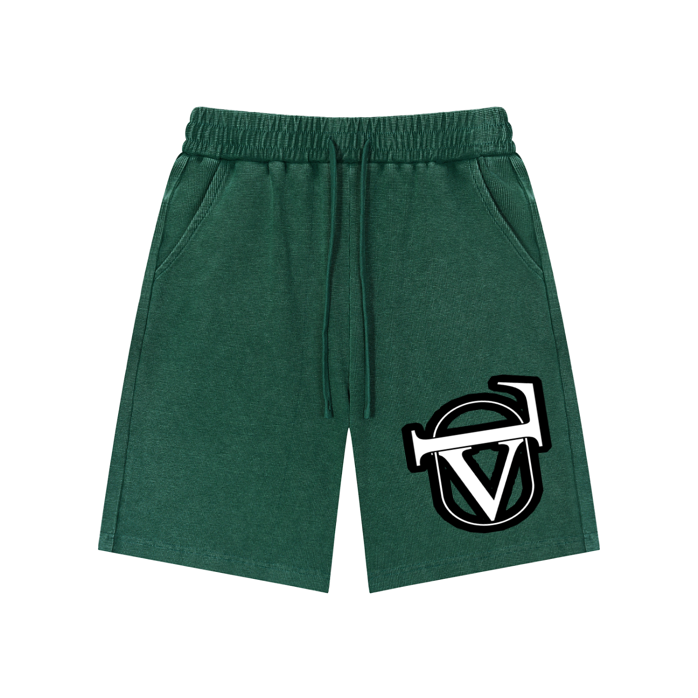 Mineral Wash Waffle Knit Shorts