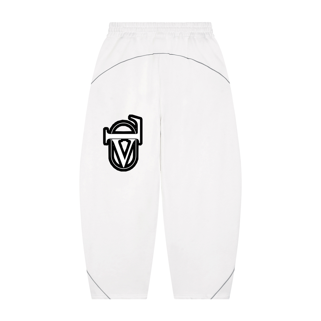 V Piping Fleece Barrel Leg Sweatpants