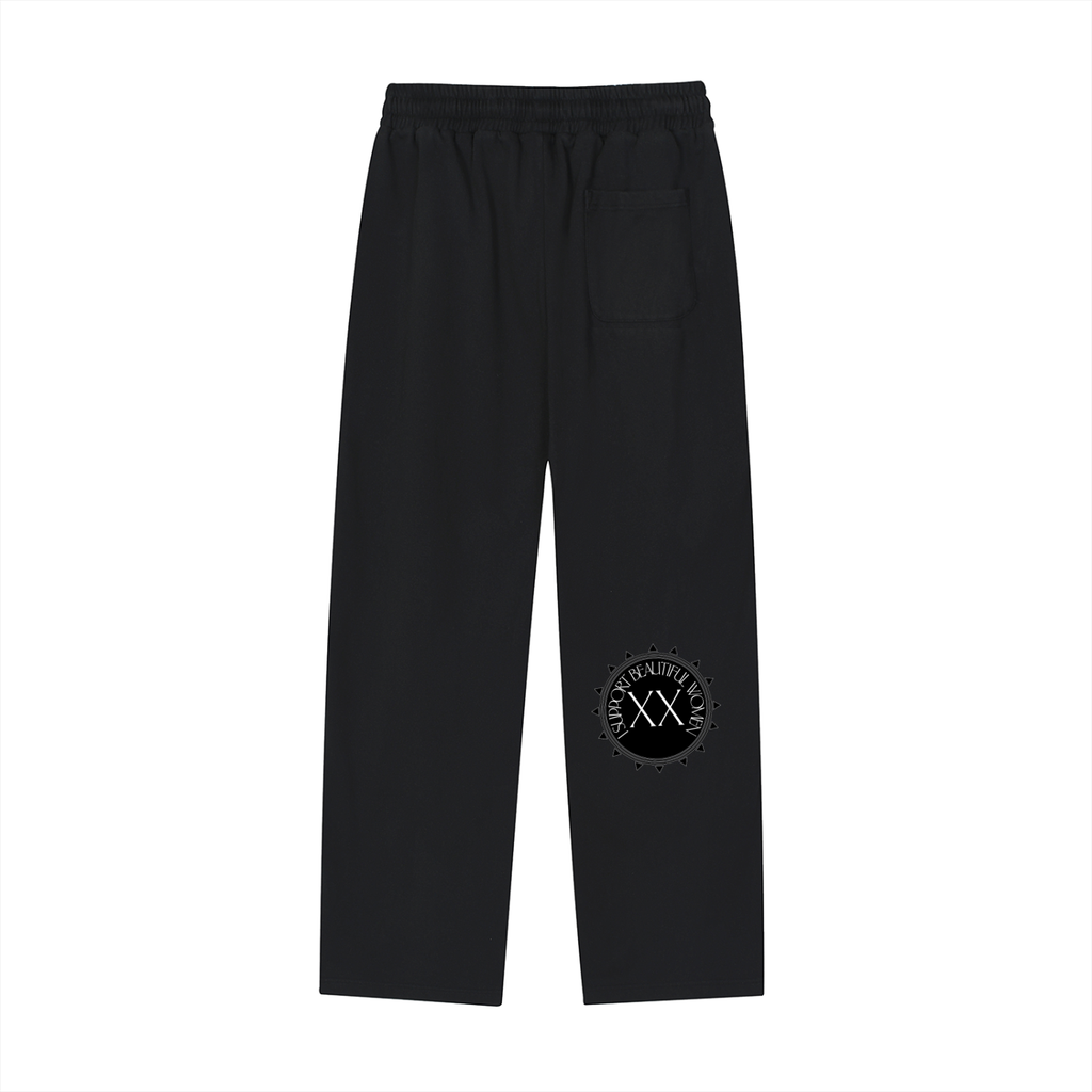 Reflection Striped Straight-Leg Sweatpants