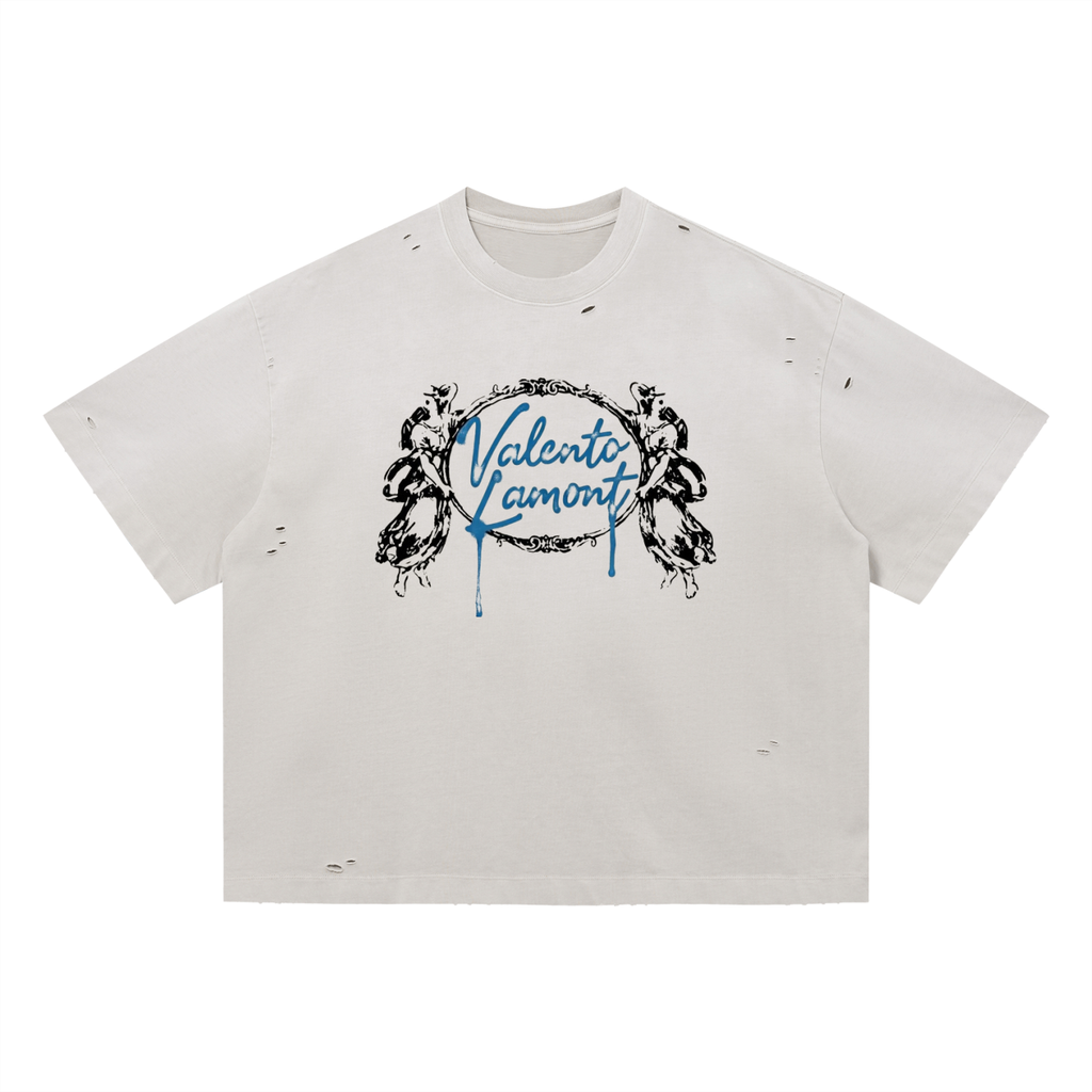 Vintage Washed Distressed Boxy Oversized T-Shirt