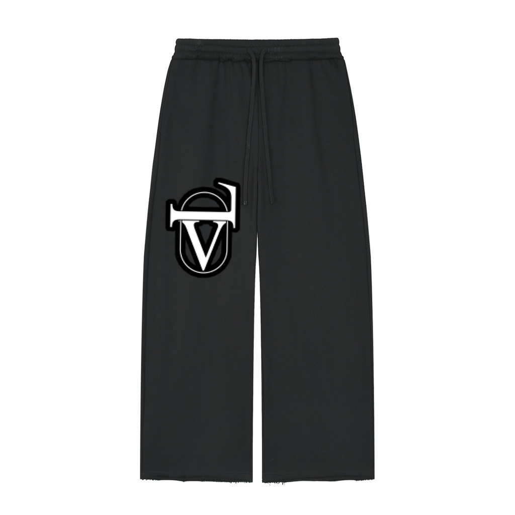Women’s Wide Leg Raw Edge Sweatpants