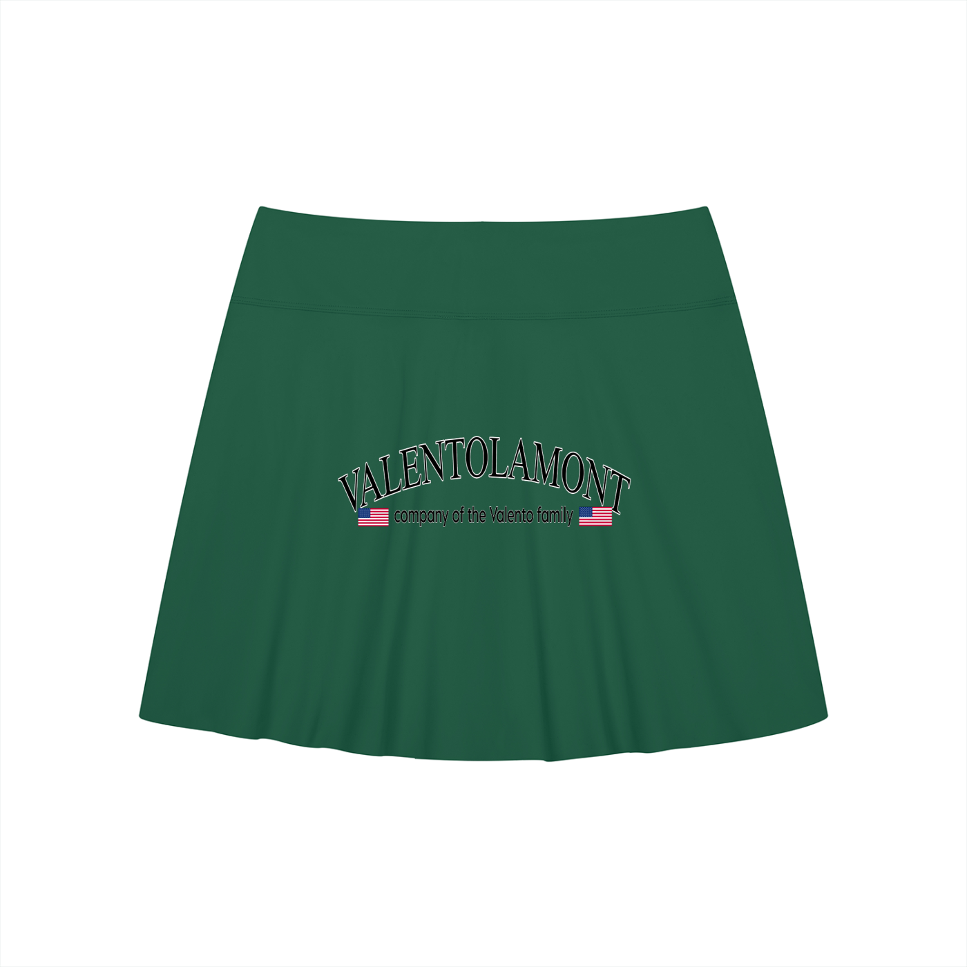 Women's A-Line Contrast Panel Slit Skirt