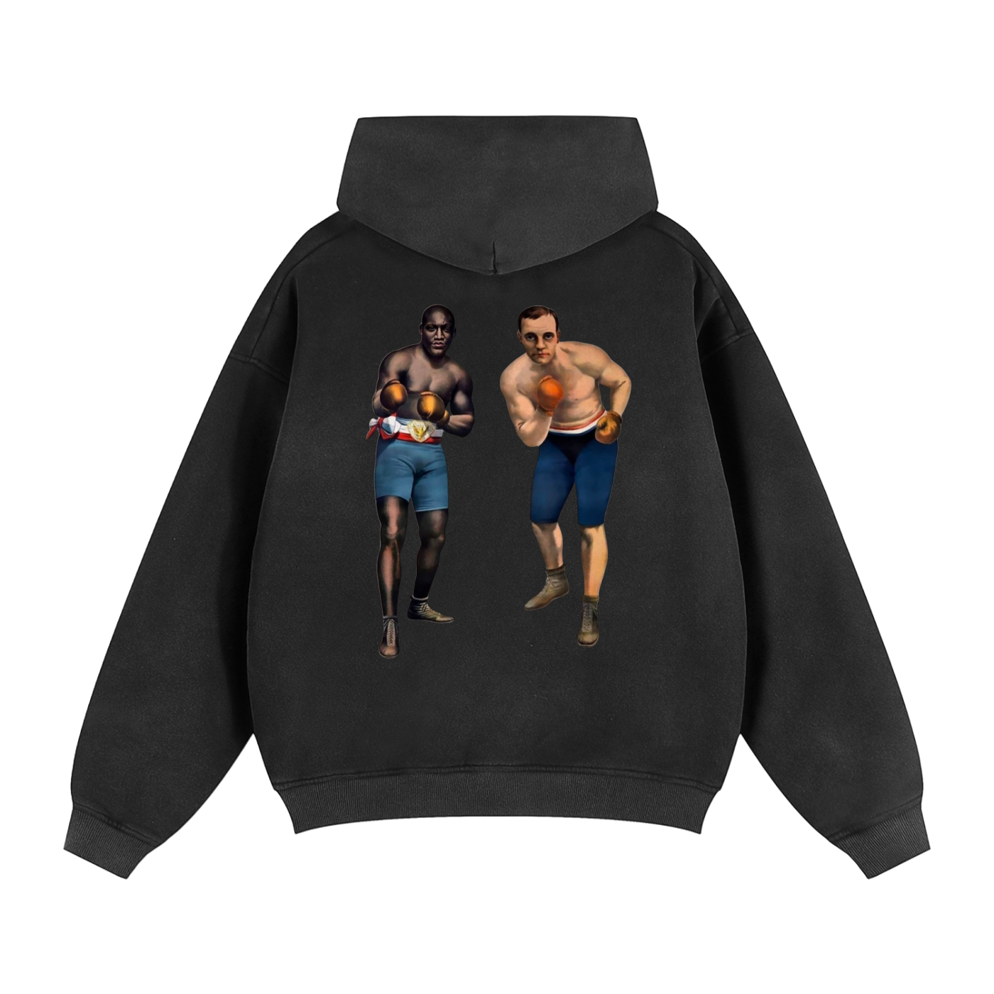 Sunfade Two-way Zipper Boxy Fleece Hoodie