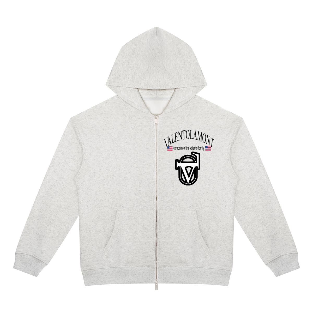 V Heavyweight Full Zip Hoodie
