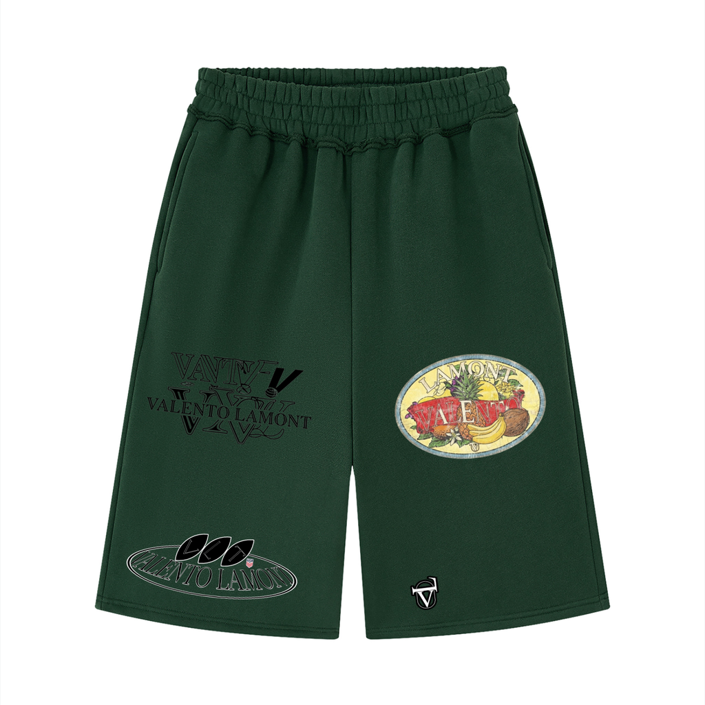V  Raw Edge Fleece Shorts