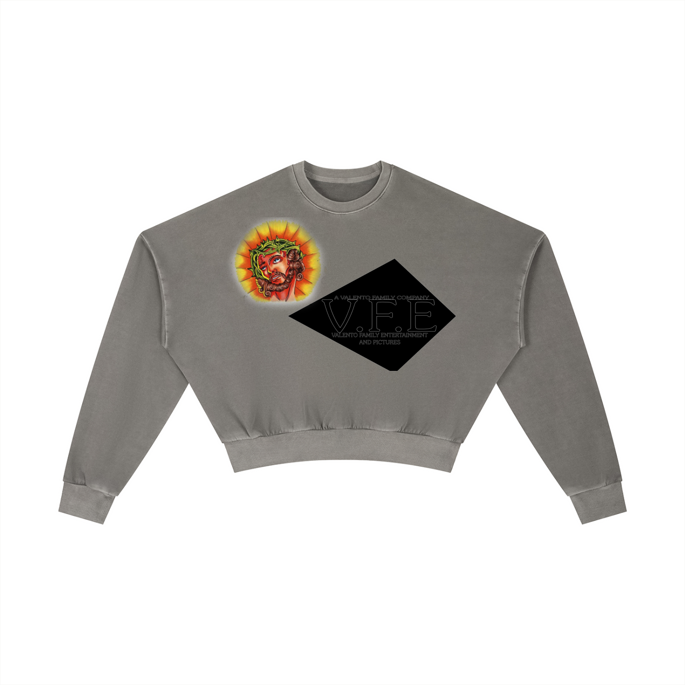 Vintage Washed Cropped Sweatshirt