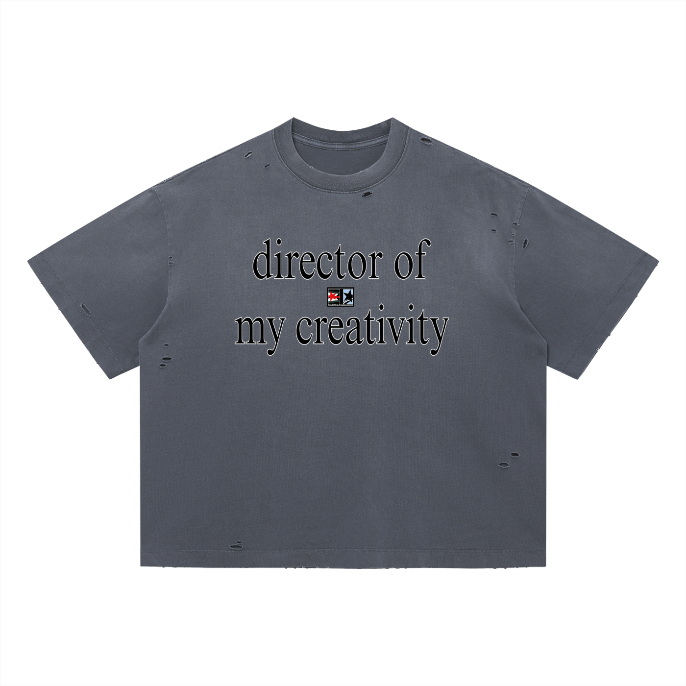 Vintage Washed Distressed Boxy Oversized T-Shirt