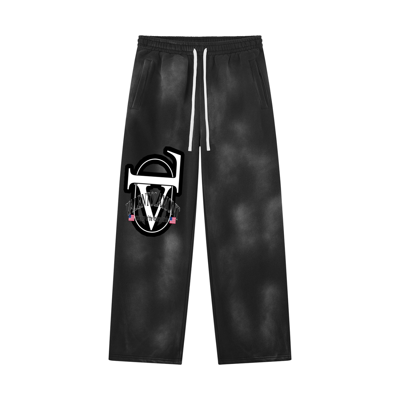Unisex Sunfade Wide Leg Fleece Sweatpants