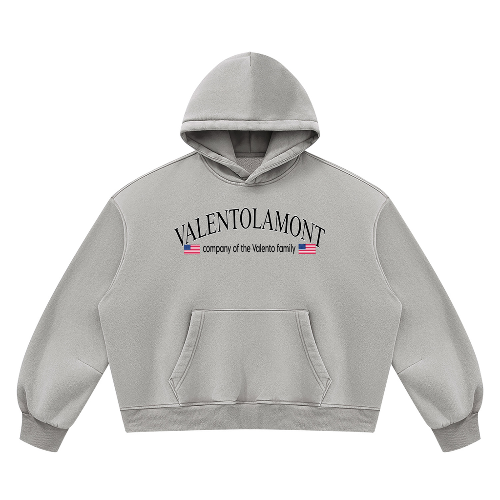 V Wash Boxy Fleece Hoodie
