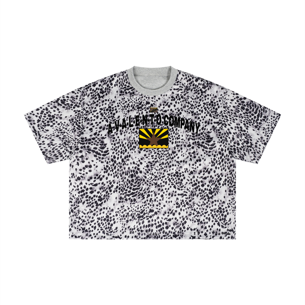 Unisex Leopard Print Boxy T-Shirt