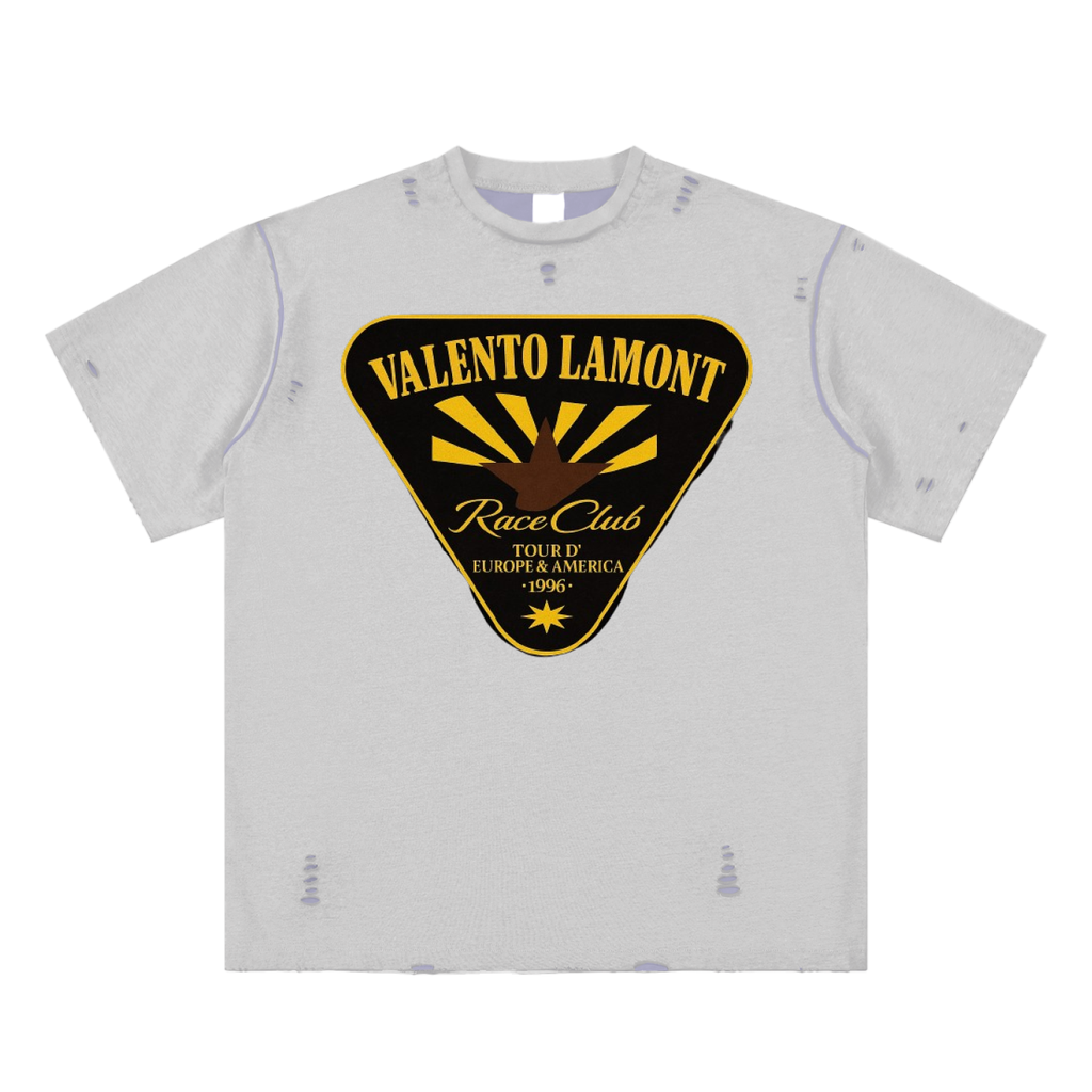 Hand-frayed Reversible T-shirt