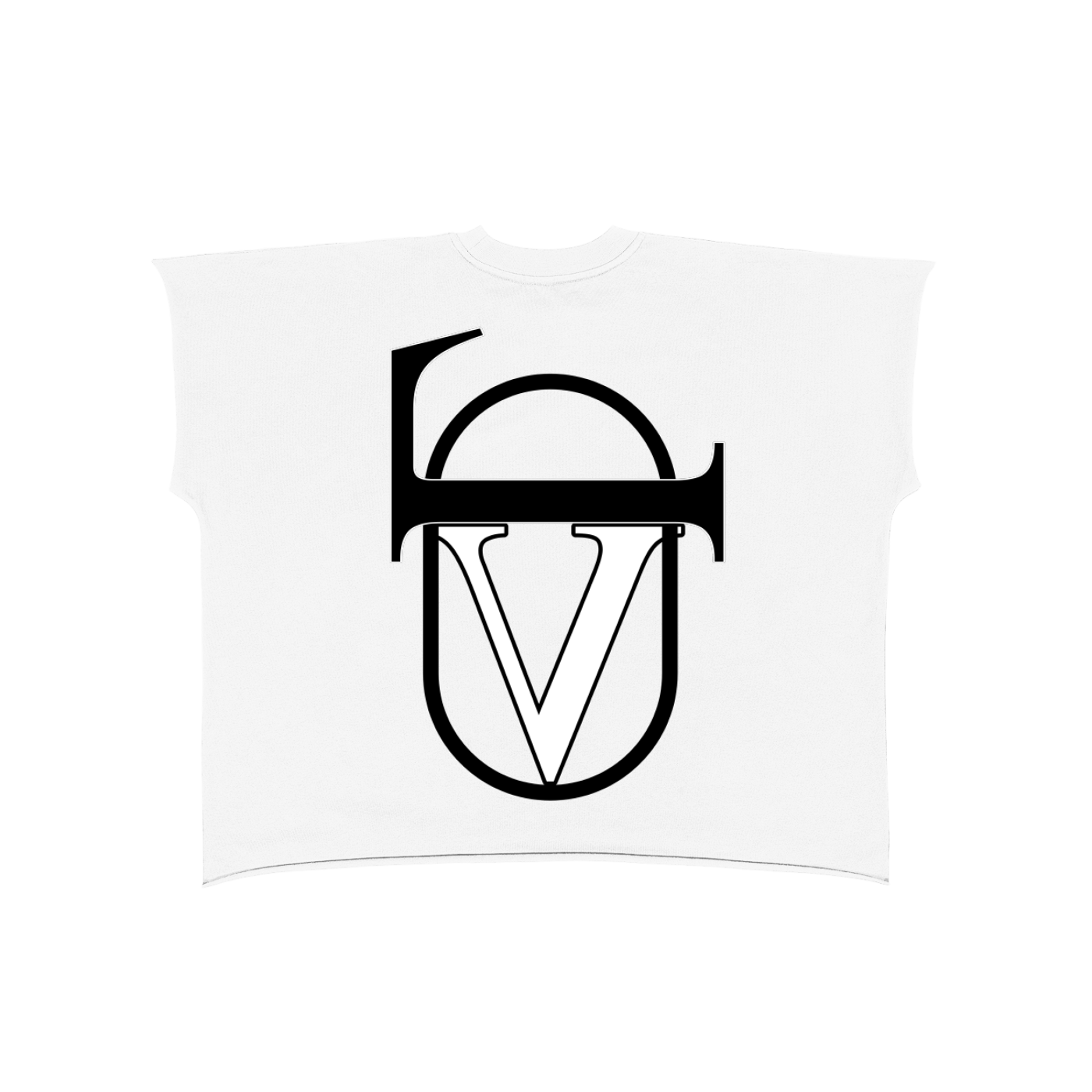 Raw Edge Boxy Non-Shrink T-Shirt