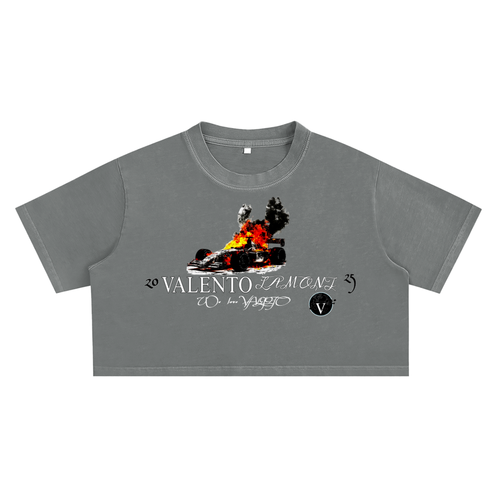 Snow Washed Crop Top