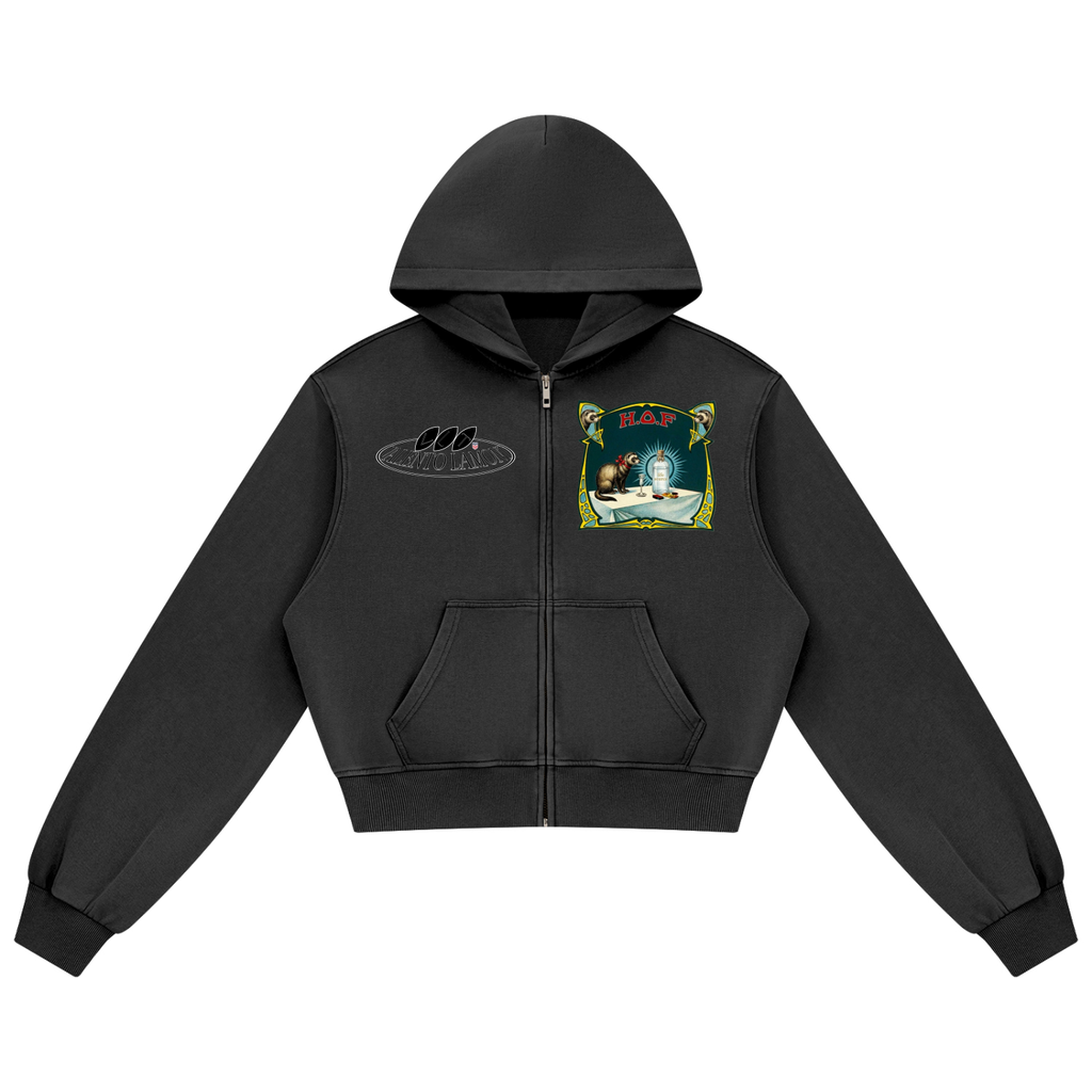 Women's Mineral Wash Full Zip Hoodie