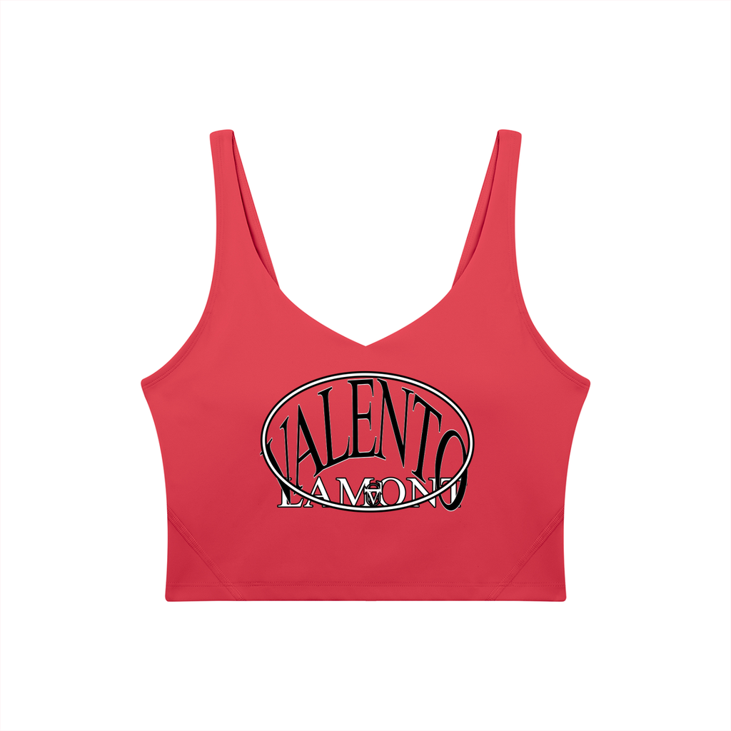 Women's V-Neck Yoga Sports Bra