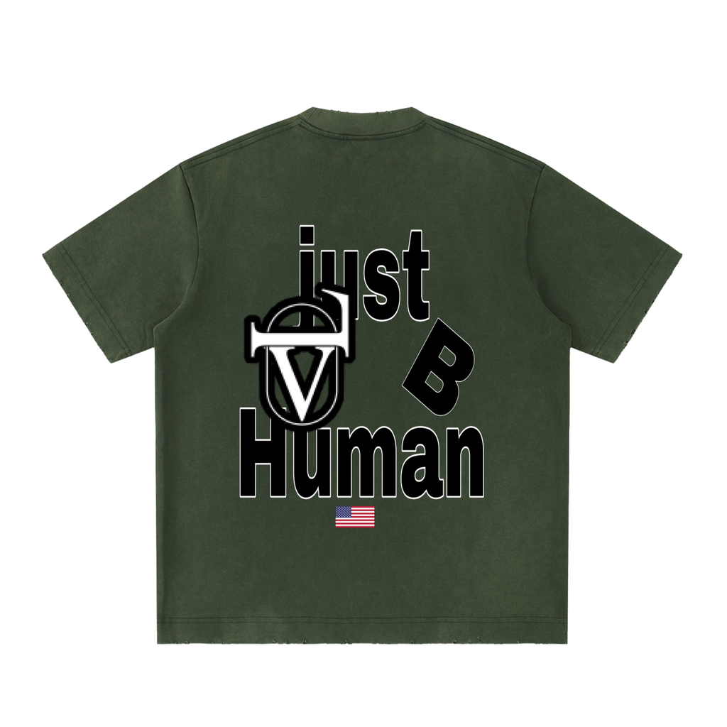 Heavyweight Vintage Washed Frayed T-Shirt