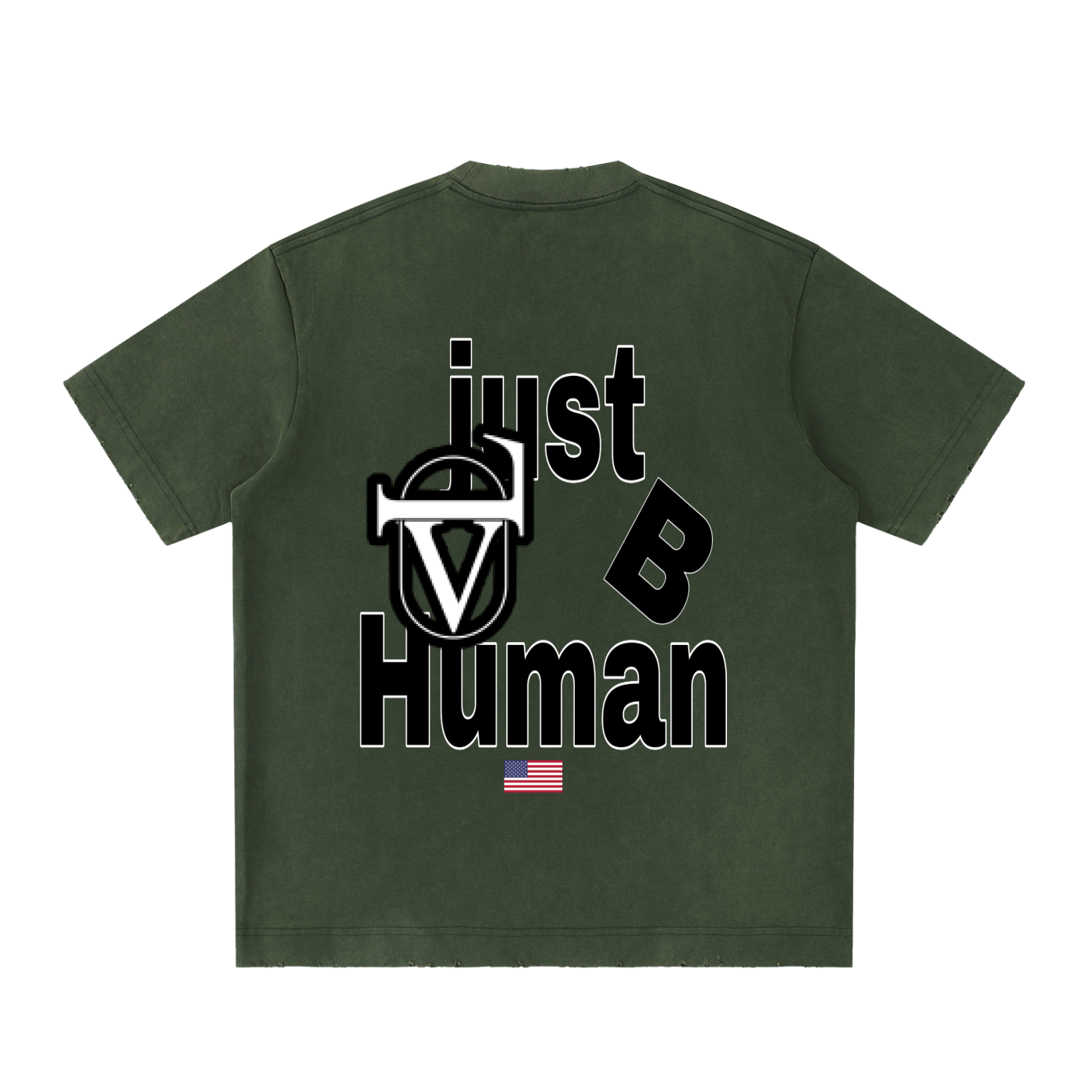 Heavyweight Vintage Washed Frayed T-Shirt