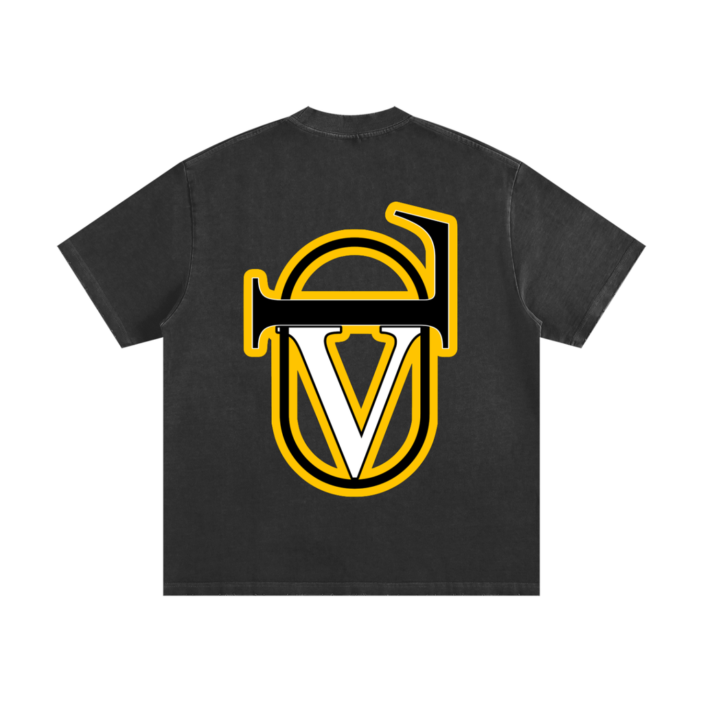 Heavyweight Vintage Washed Frayed T-Shirt