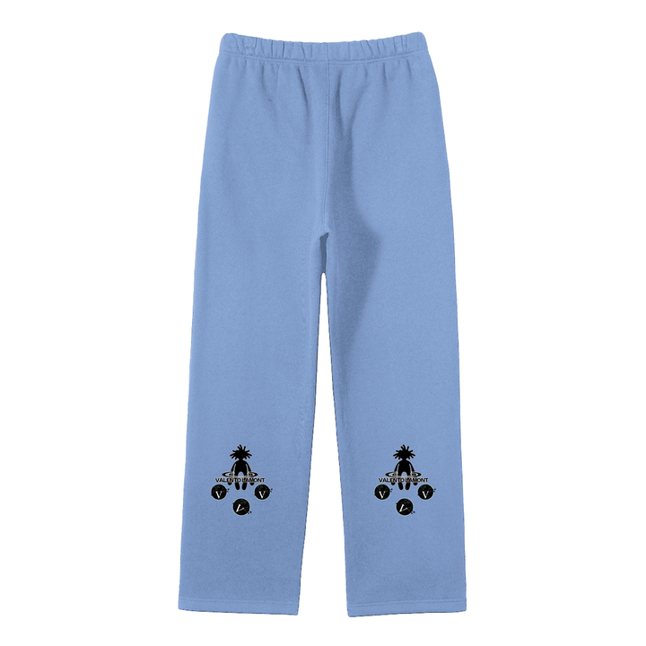 Streetwear Unisex Solid Color Fleece Straight Leg Pants