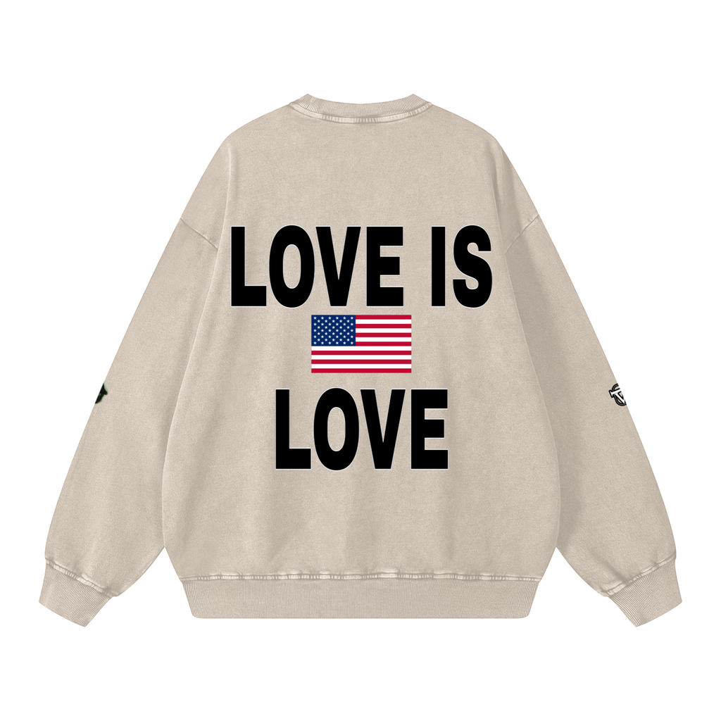 Snow Washed Oversized Sweatshirt