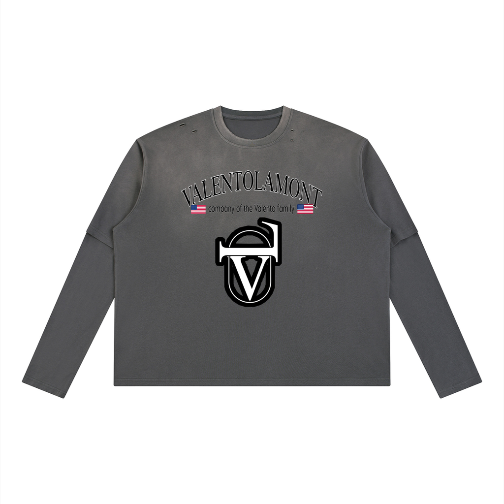 Unisex Vintage Wash Layered T-Shirt