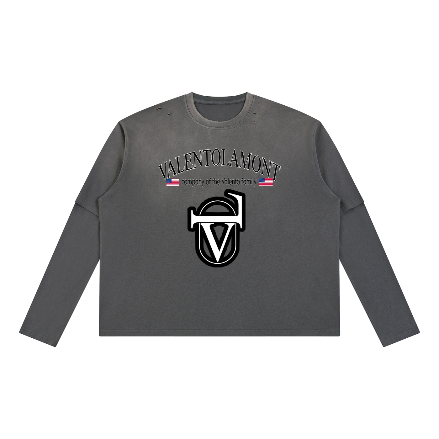 Unisex Vintage Wash Layered T-Shirt