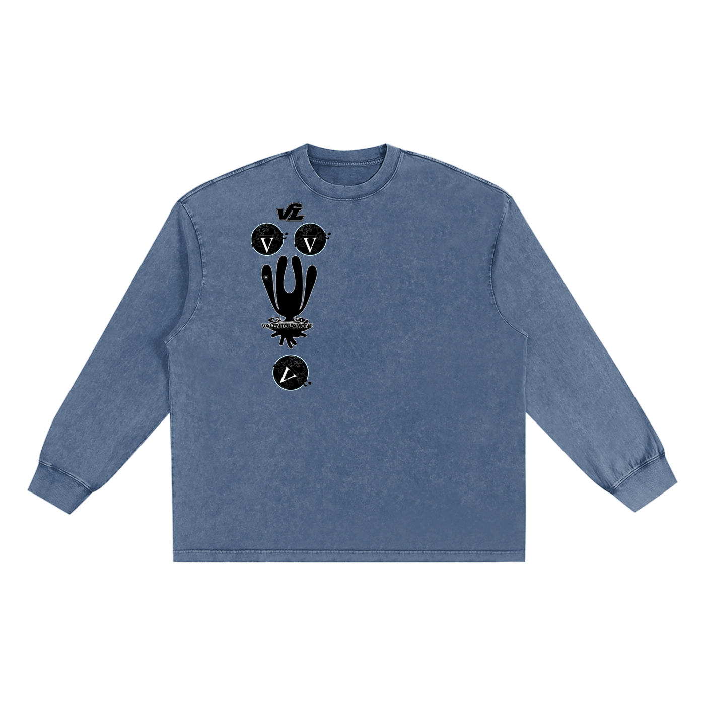 Snow Washed Oversize Long Sleeve T-shirt