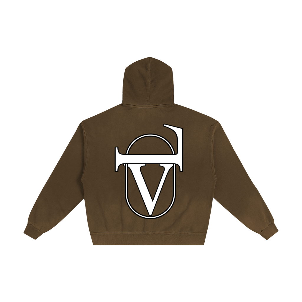 Hand-Frayed Sunfade Zip Hoodie