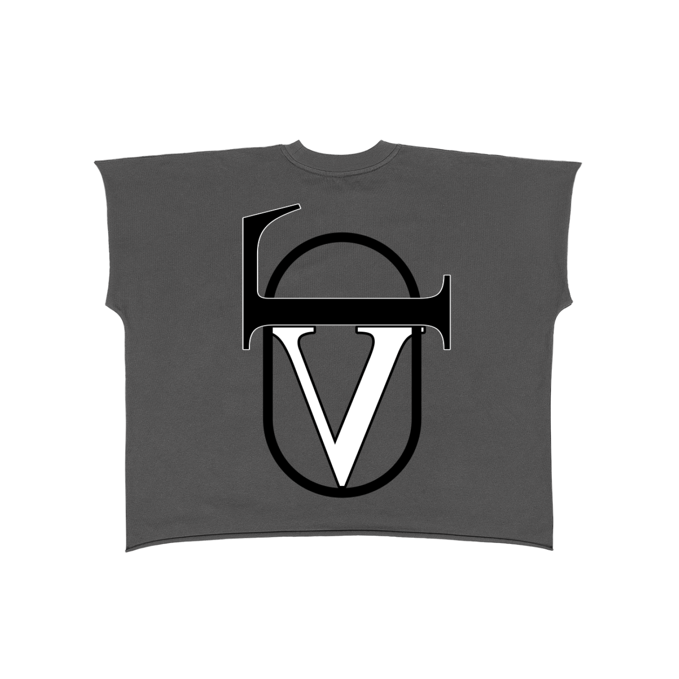 Raw Edge Boxy Non-Shrink T-Shirt