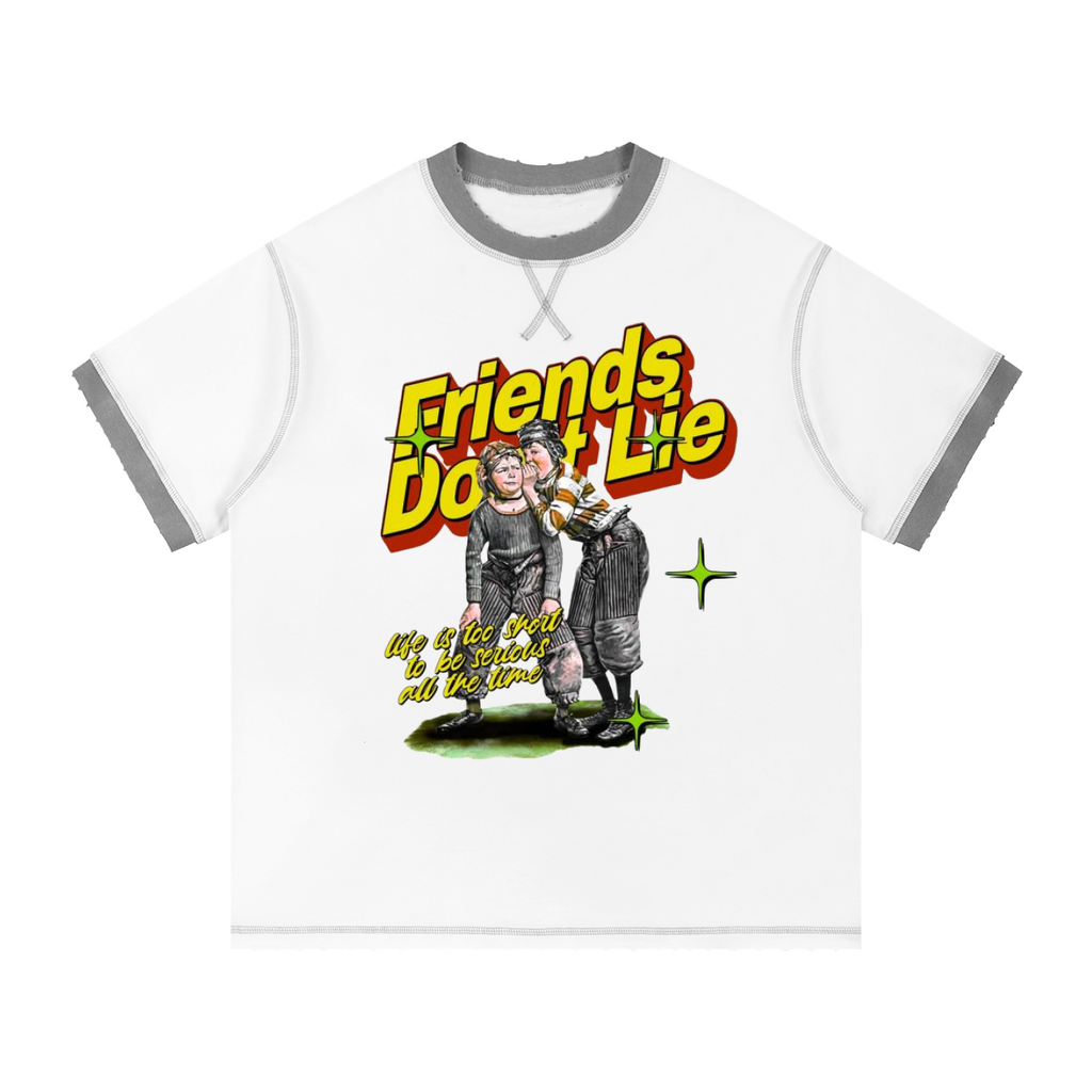 Unisex Contrast-Stitched Ringer T-Shirt