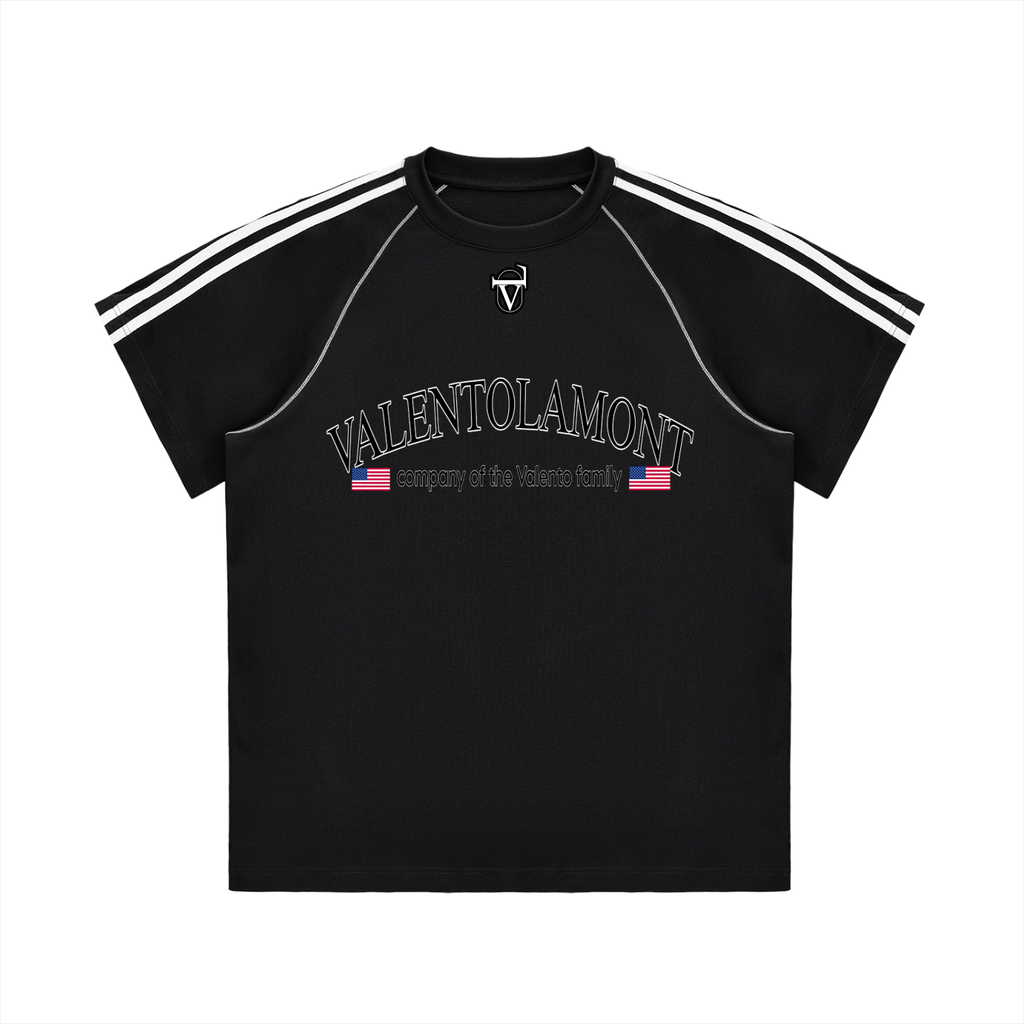 Striped Contrast Stitch T-Shirt