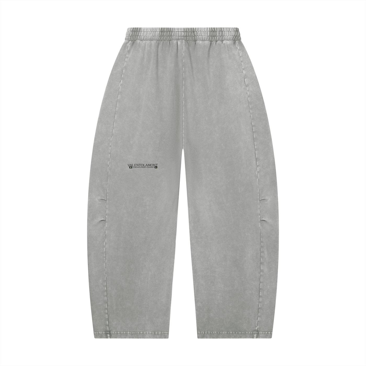 Unisex Mineral Wash Barrel Leg Pants