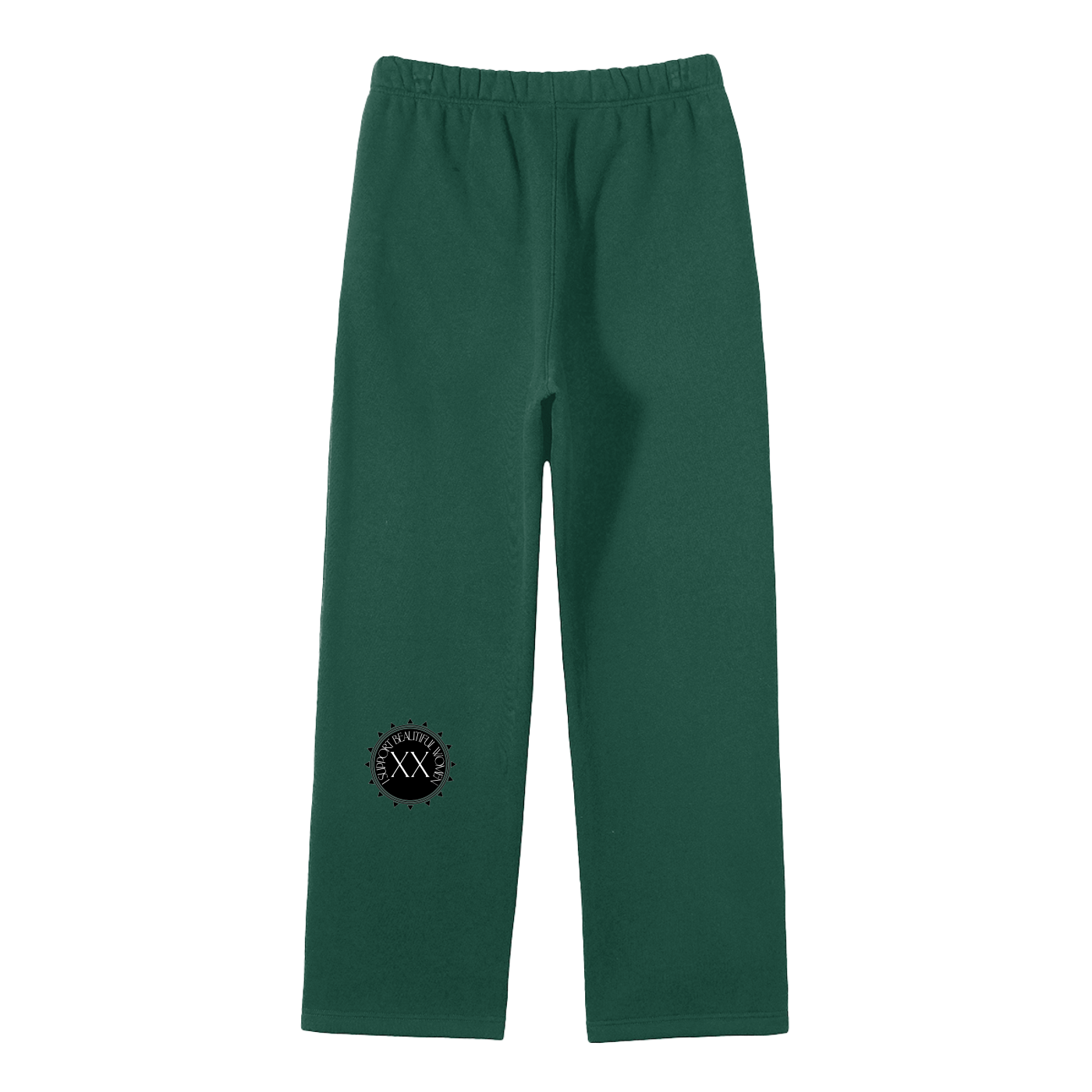 Unisex Solid Color Fleece Straight Leg Pants