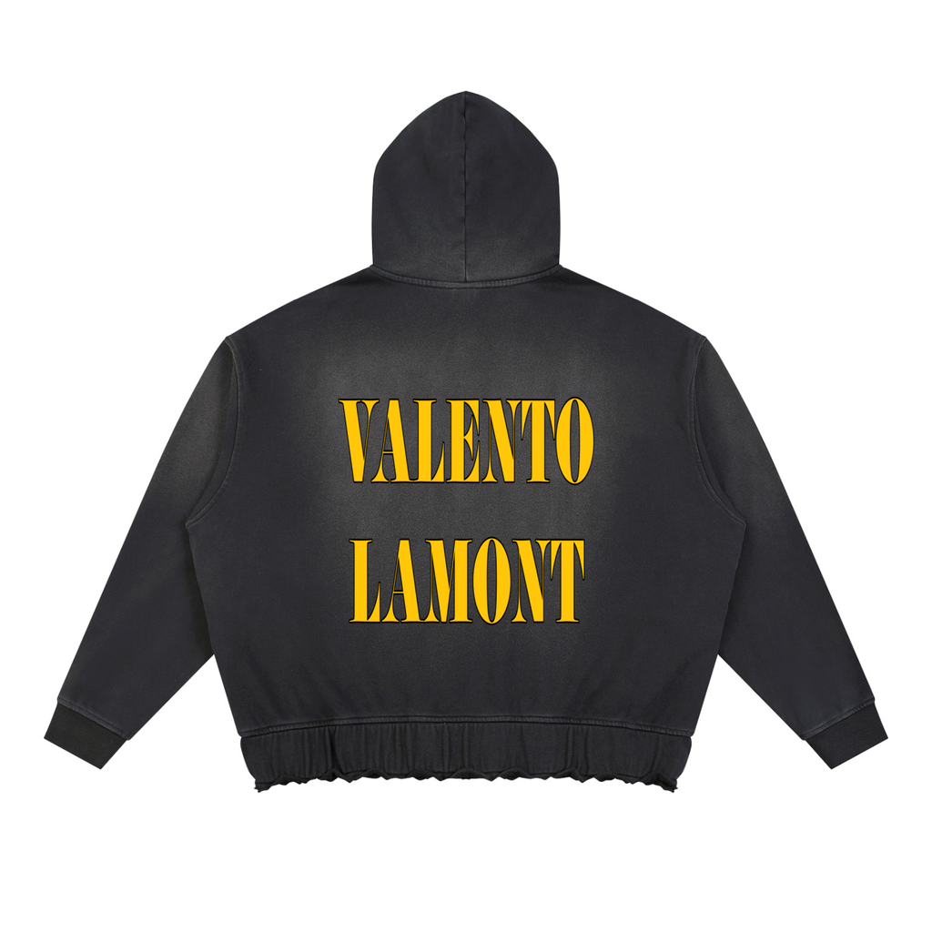 Unisex Sunfade Ripped Boxy Hoodie