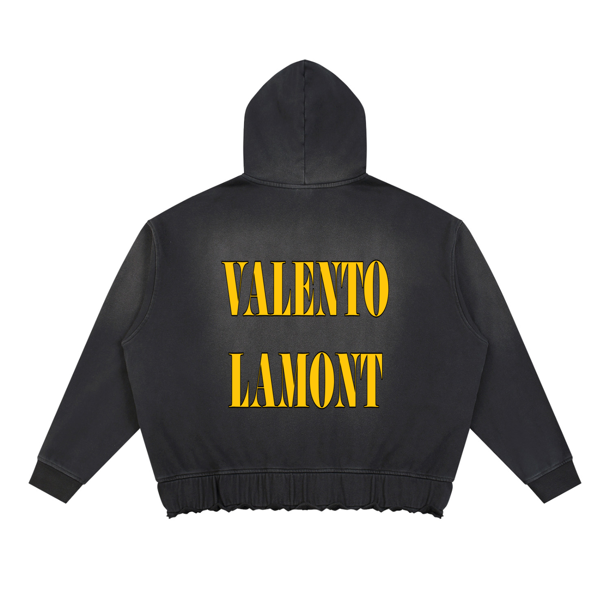 Unisex Sunfade Ripped Boxy Hoodie