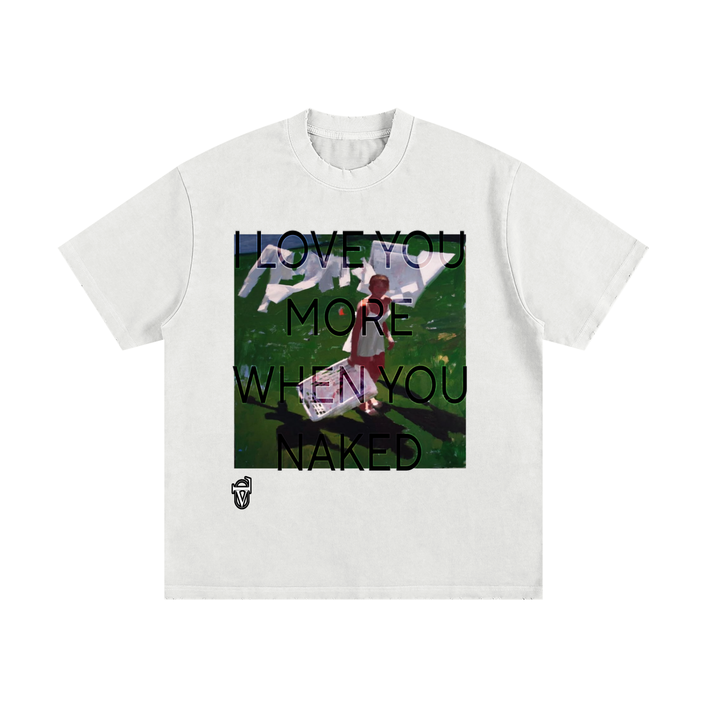 Heavyweight Vintage Washed Frayed T-Shirt