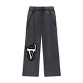 Snow Washed Tape Raw Edge Sweatpants