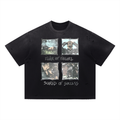 Vintage Washed Distressed Boxy Oversized T-Shirt