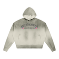Unisex Sunfade Distressed Boxy Hoodie