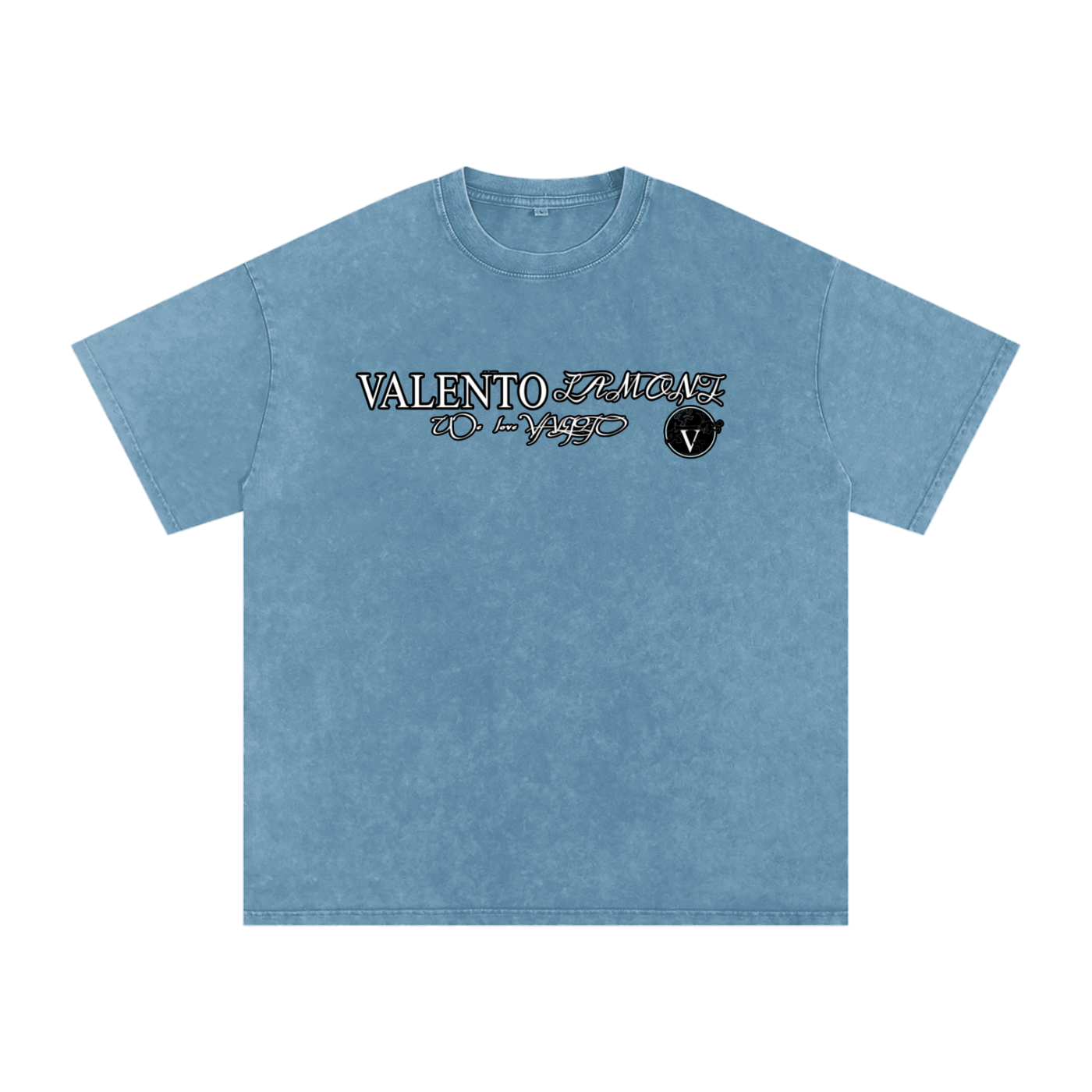 Snow Washed Oversized Cotton T-Shirt