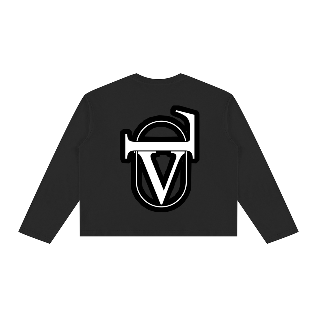 V Vintage Wash Long Sleeve Boxy T-Shirt