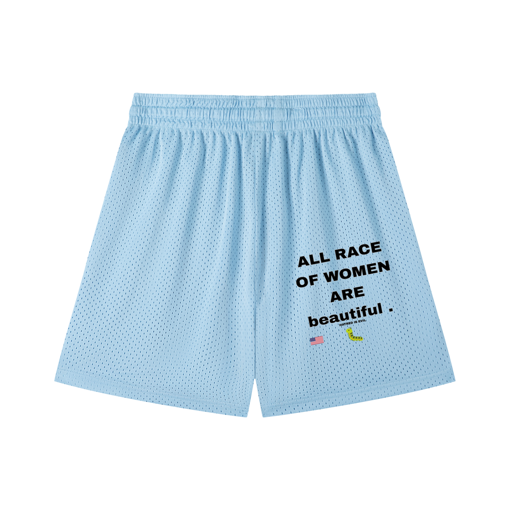 Mesh Drawstring Shorts